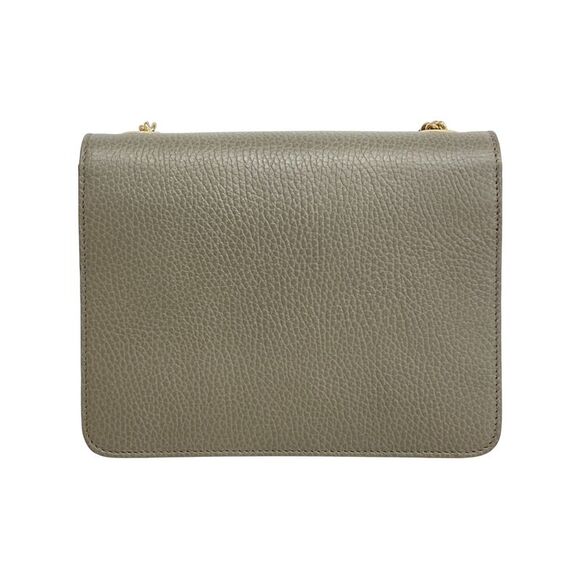 Gucci Interlocking G Grey Leather Shoulder Bag (Pre-Owned) - Picture 2 of 7